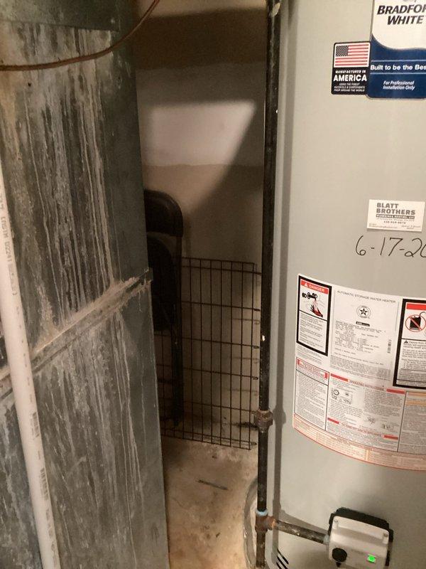 Completed routine air conditioning maintenance on two residential cooling systems: a 13-year-old unit located in the basement and a 9-year-old unit in the attic. Performed standard preventive maintenance procedures on the basement Lennox air handler, including filter inspection, condensate drain line verification, and visual assessment of all accessible components and ductwork to ensure proper system operation for the cooling season.