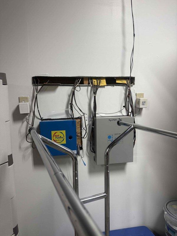 Responded to customer complaint of lower level overcooling with thermostat set to 74°F but space temperature reading 66°F. Upon arrival, inspected HVAC control system and thermostat wiring in mechanical room. Found improper thermostat configuration causing system to run continuously without reaching setpoint. Adjusted control settings and verified proper communication between thermostat and air handler. Tested system operation through complete cooling cycle to confirm unit now responds appropriately to temperature calls and shuts off at setpoint. System operating correctly with proper temperature control restored to lower level zone.