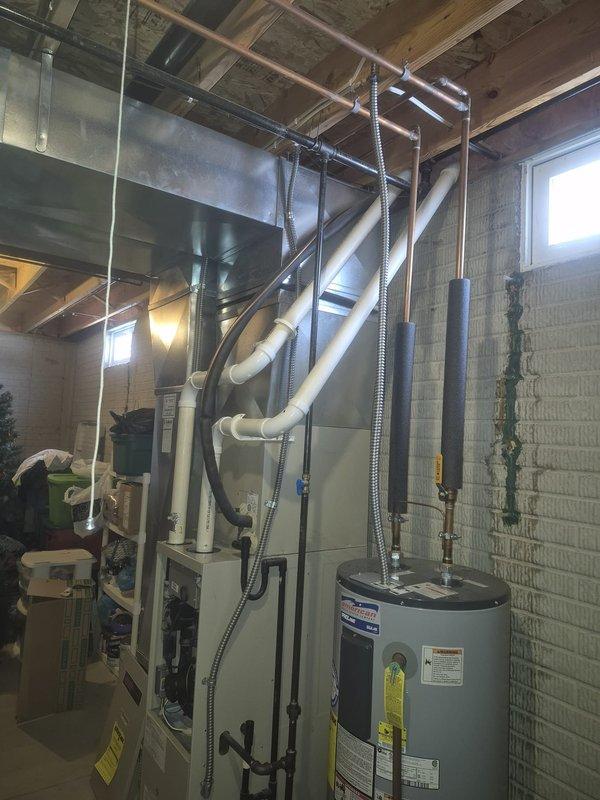 Responded to no heat call on 23-year-old furnace system. Upon arrival, performed diagnostic inspection of heating equipment in basement mechanical room. Conducted thorough system evaluation including visual inspection of furnace components, ductwork connections, and electrical systems. Identified issue preventing heat operation and completed necessary repairs to restore full heating functionality. System tested and confirmed operational before departure.
