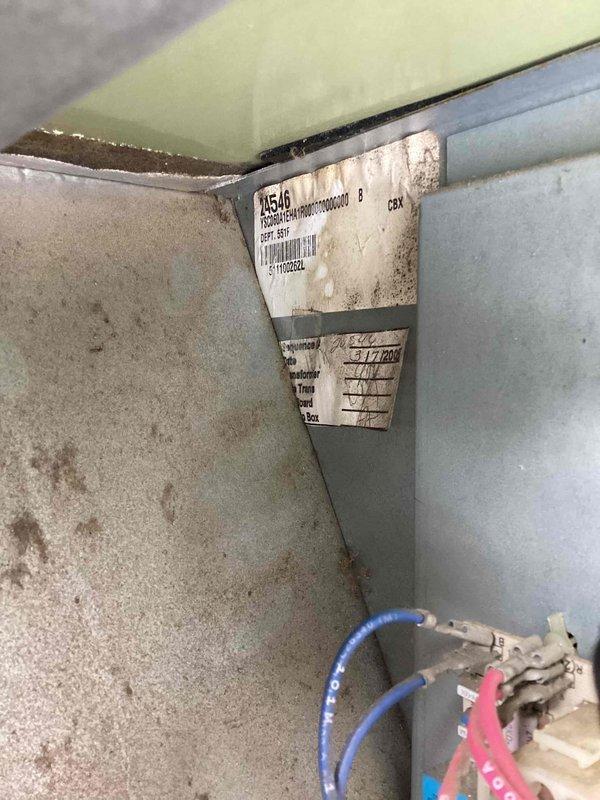 Completed scheduled commercial cooling maintenance visit on unit M546. Performed system inspection and operational checks. Verified supply air temperature reading of 52.1°F, indicating proper cooling performance. Inspected interior cabinet components, electrical connections, and wiring. All connections found secure with blue, pink, and beige control wires properly terminated. Unit operating within normal parameters with no immediate service needs identified at time of visit.