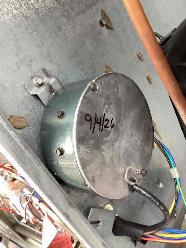 Responded to commercial callback for inoperative condenser fan. Replaced failed condenser fan motor on rooftop HVAC unit and restored system to normal operation. Unit tested and confirmed proper airflow and cooling function upon completion.