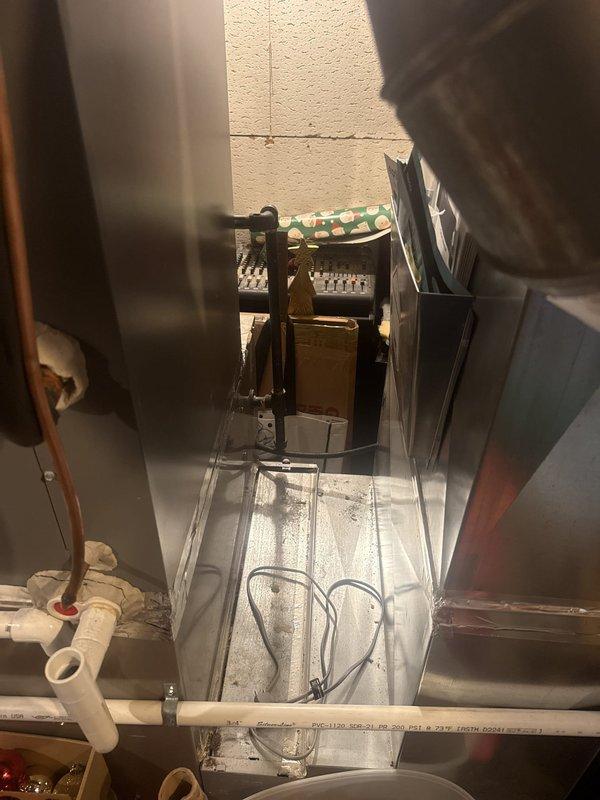 Performed comprehensive tune-up on 3-year-old residential air conditioning system, including inspection of dual outdoor condenser units and interior ductwork. Conducted standard maintenance procedures, verified refrigerant lines, checked electrical connections, and inspected attic-mounted air handler and associated HVAC components. All systems tested and operating within normal parameters upon completion.