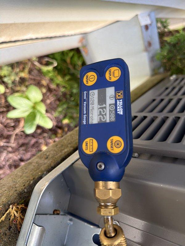 Completed full HVAC system retrofit including furnace, air conditioning unit, and water heater replacement. Performed refrigerant charging and system diagnostics on the new AC condenser unit, verifying proper R22 refrigerant levels and operational parameters using digital manifold gauges. All equipment installed to manufacturer specifications with successful startup and system testing confirmed.