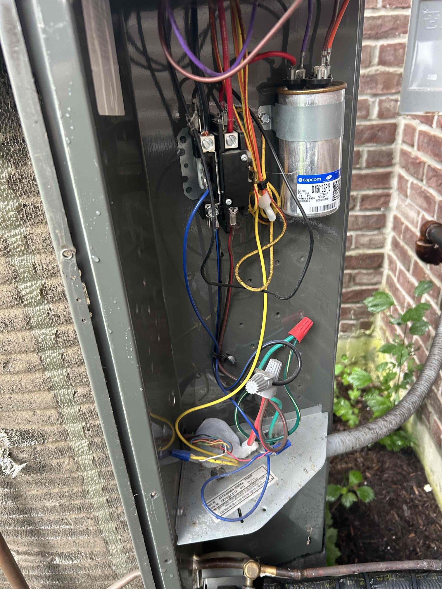 Performed central air conditioning inspection/maintenance.
Customer will replace the air filter.
Added rodent repellent to the condenser electric compartment, customer supplied.
System works properly at this time.