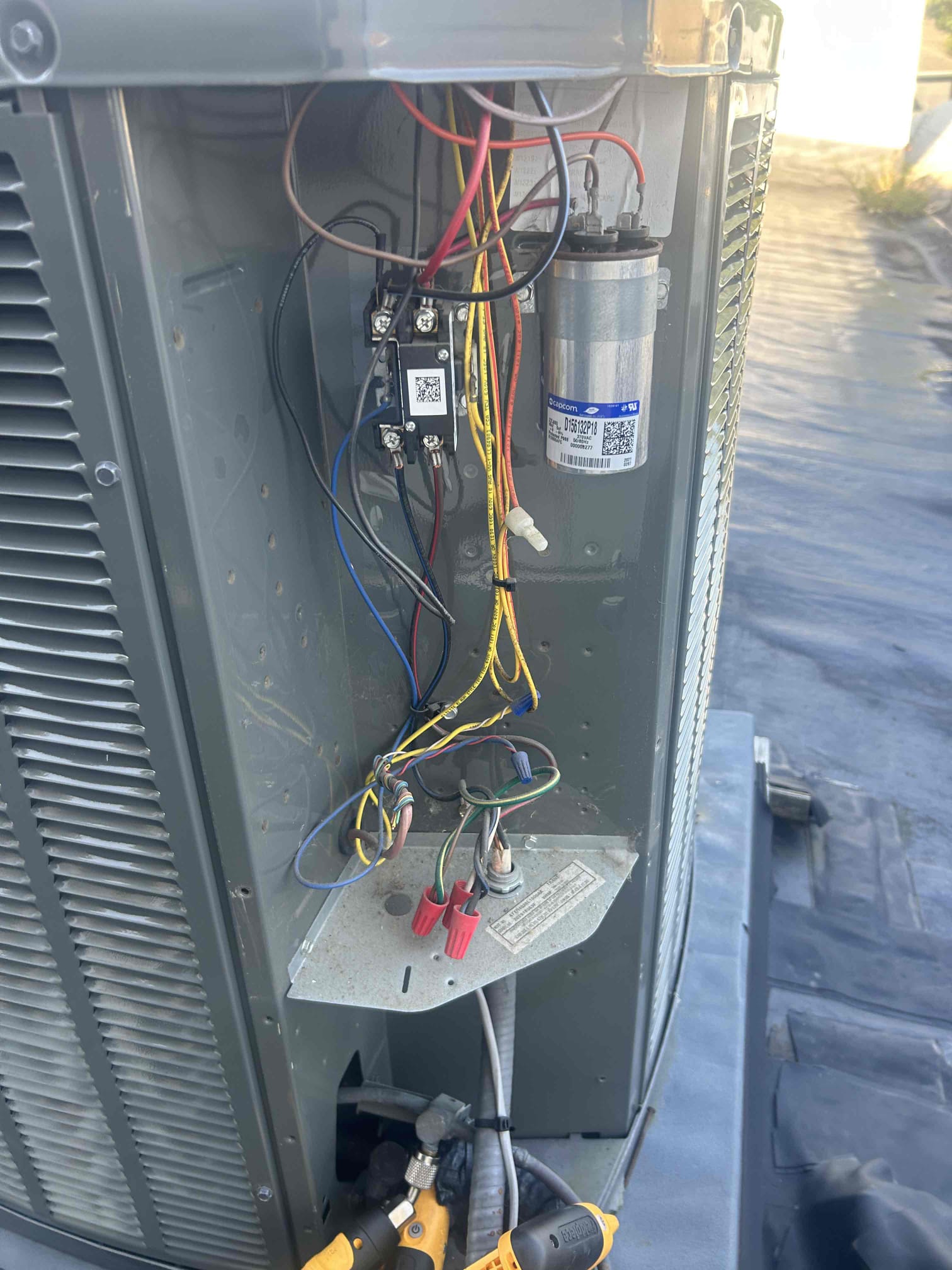 I arrived at the customers business and they greeted me at the door. They showed me where the thermostat is located then they show me where the furnace is located and then they show me where the outdoor unit is located. When we do this maintenance you will need a Tech that can’t get on the platform where the furnace is located and also when we do the maintenance for cooling somebody that can actually fit out the window to get to the actual AC unit.

I checked temperature drop
I checked the blower wheel and blower motor
I did not get the check the condensate drain or the evaporator coil due to the fact that I cannot get on the platform where the furnace is located
I checked all the electrical components on the furnace
I went out to the AC. I checked the capacitor. I checked the contactor. I checked refrigerant and pressures. Refrigerant pressures were OK subcool was still in the range reading 13.9 and the requires so cooling is 10 this is a Trane unit. I did come up with some options ju
