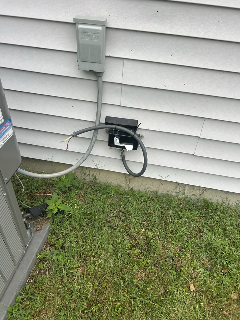I was greeted by the realtor Tracy on arrival. She stated the box from power company was a concern since it wasn’t hooked up. I informed her that it is property of the power company and if they wanted it hooked up to call the power company. She also stated the that the hole where the water heater lines comes through is not sealed. We did not cause the hole and have pictures to prove that. I did however seal up the holes for the furnace power and gas line on the walls.  The last thing was there is wires running close and tight to the end of the attic access. These wires are for cable/ internet.  All pictures were added to the account. All is normal at this time. Rene is out of state at this time. Will send the diag fee in email to pay online.