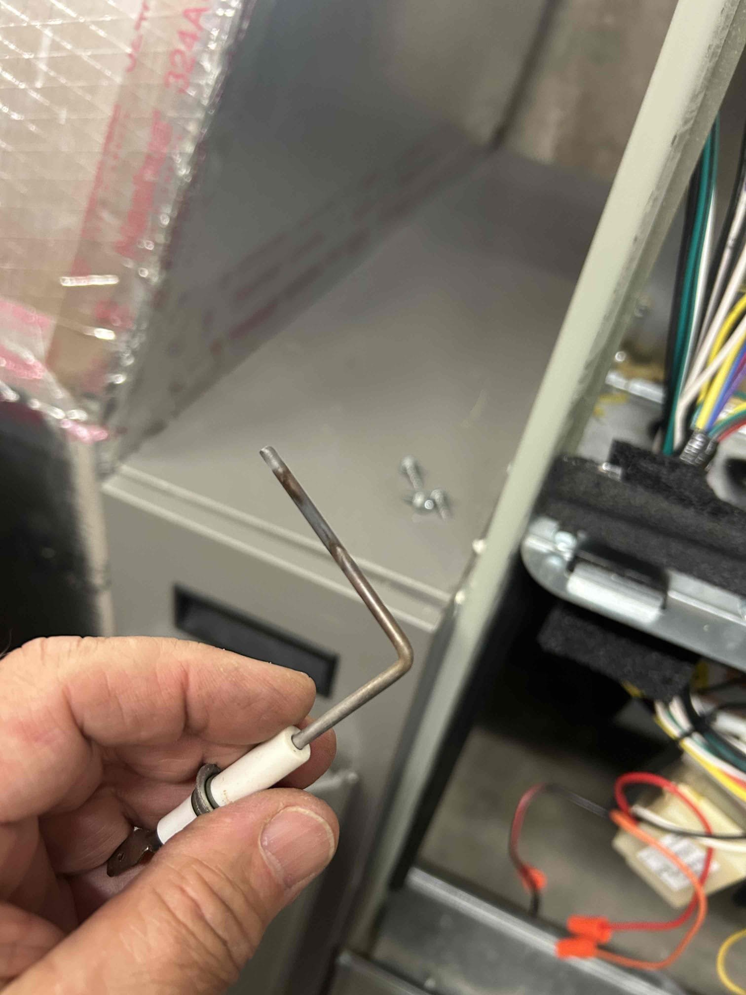 Performed Trane condensing gas furnace inspection/maintenance.
Cleaned flame sensor and burners. Removed and cleaned the condensate trap.
Tested the unit at the 100% of capacity. Performed combustion analysis.
Serviced the humidifier, replaced the water panel.
System works properly at this time.
Customer paid with check # 3998.