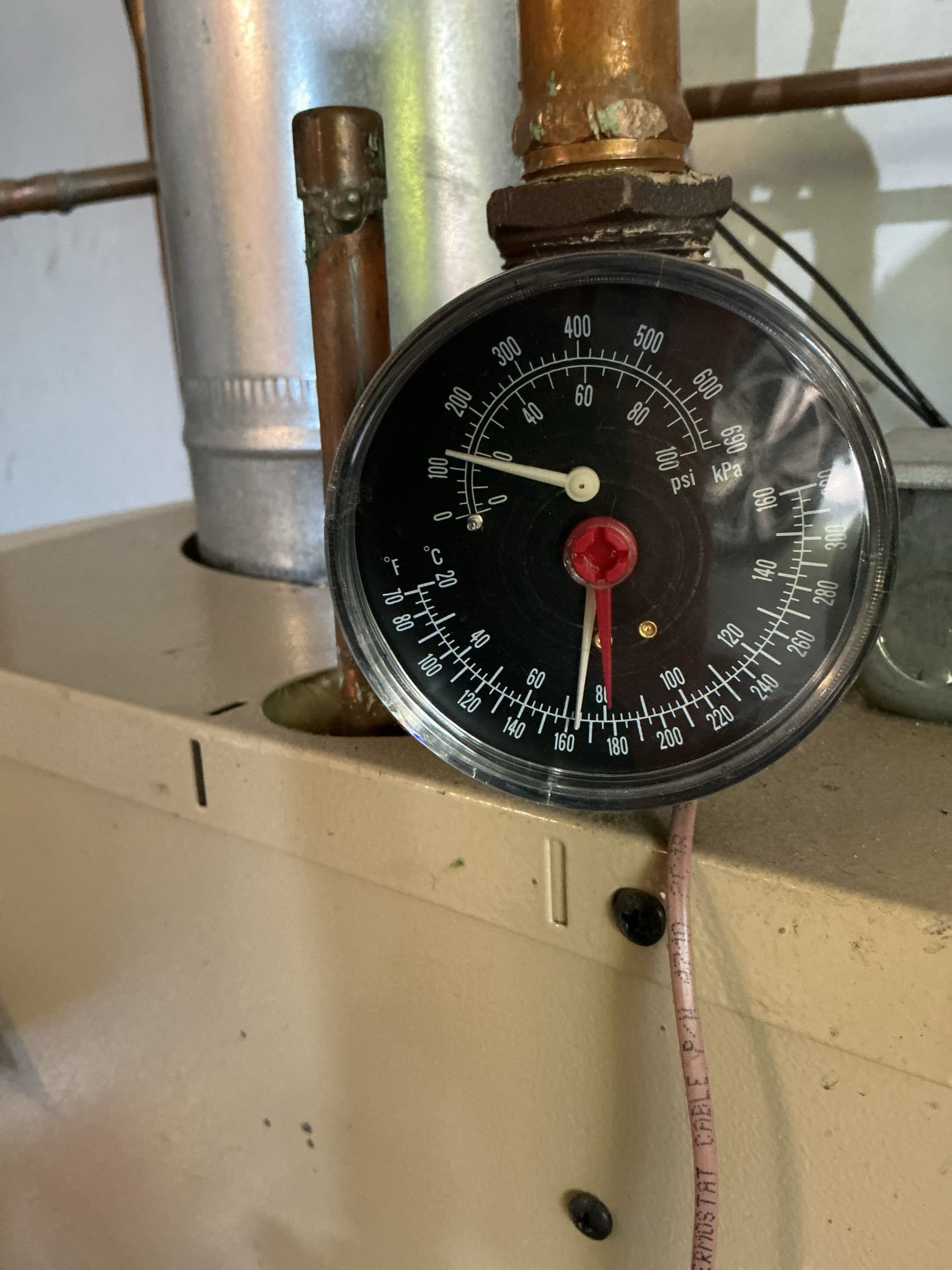 Upon arrival, I was shown to the boiler. The customer turned the thermostat up. 
The boiler came on. I shut off the power.
I pulled and cleaned the burners and the heat exchanger. Cleaned the pilot assembly, flame sensor and spark igniter. Reassembled the parts and restarted the unit. 
I checked gas pressure, water pressure and temperatures. Checked the cycling of the aquastat. Checked the amps on the water pump. 

All functions are normal at this time. 