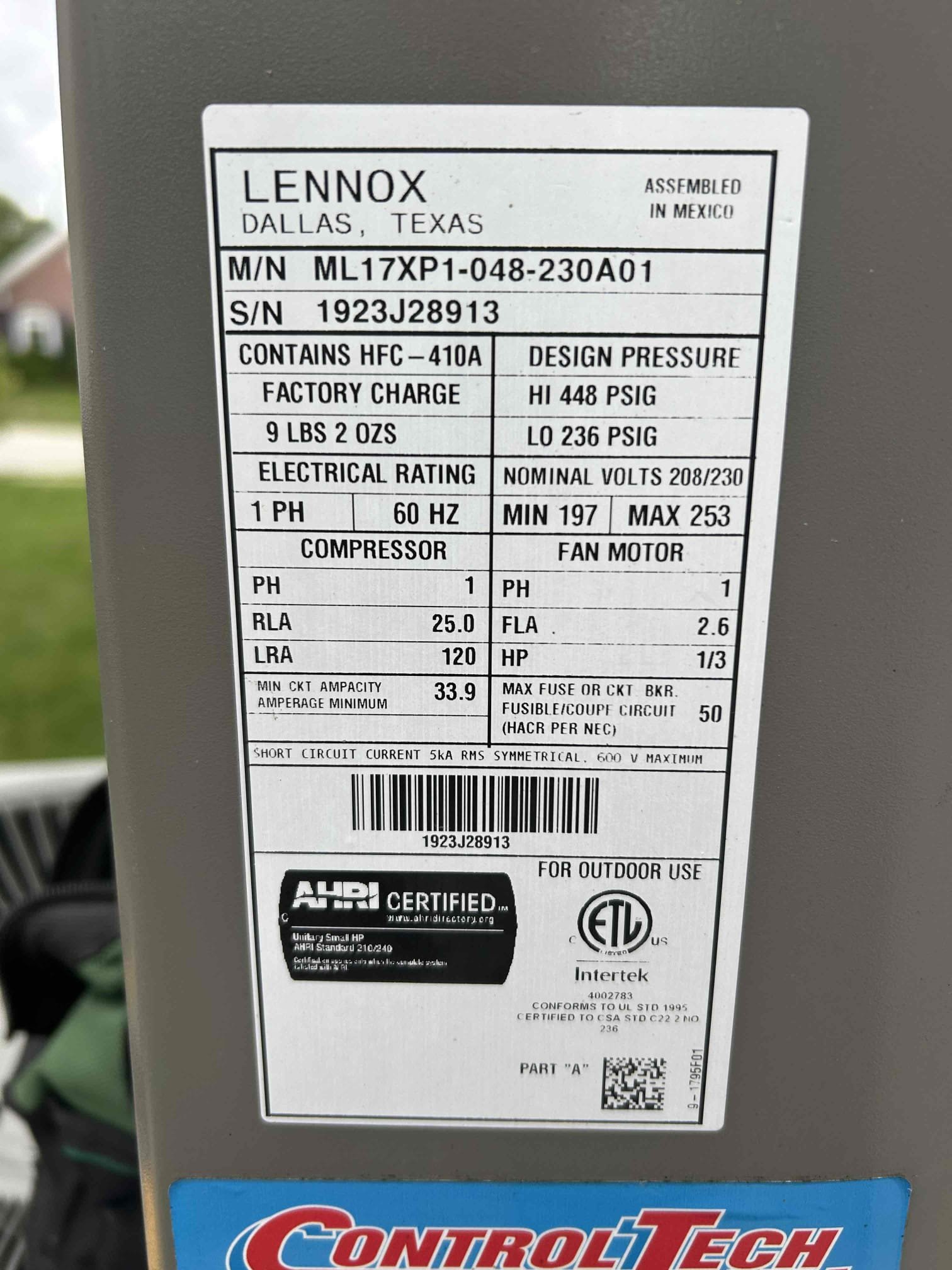 Performed dual fuel, condensing gas furnace and heat pump, inspection/maintenance.
System works properly at this time.
Needs to come back with extractor tool to fix the gas valve port.

10/7/26- Replaced the gas test plug on the manifold side. Verified operation of the system.
