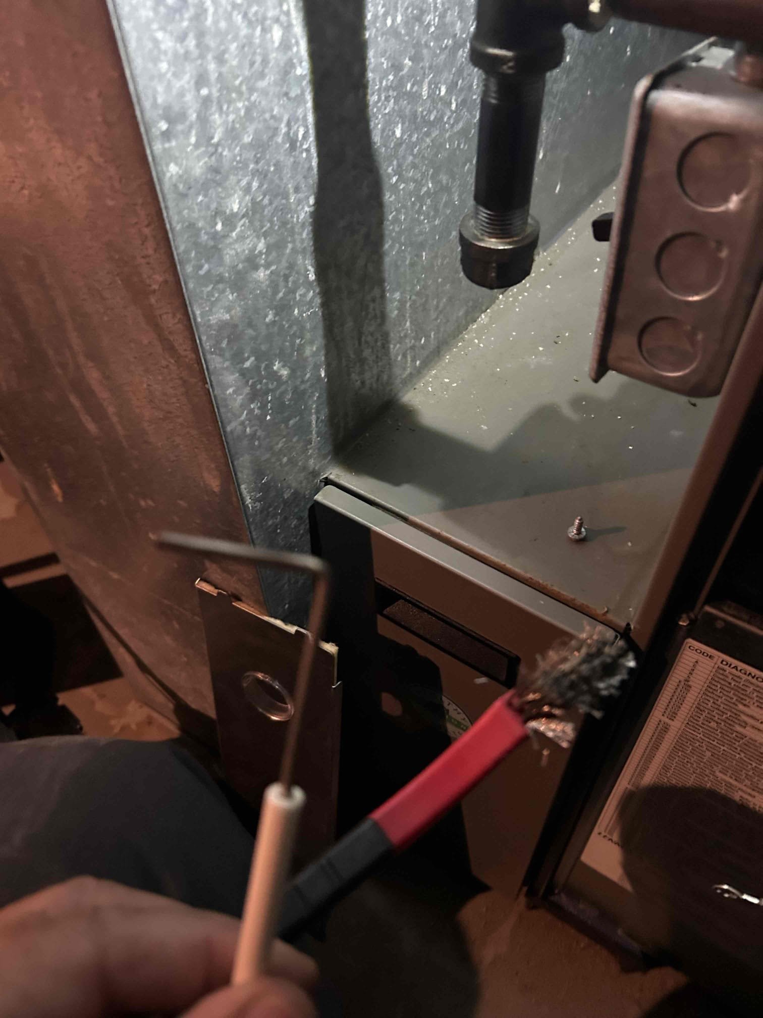 Performed Lennox condensing gas furnace tune-up.
The air filter is still good.
Performed flue analysis.
System works properly at this time.