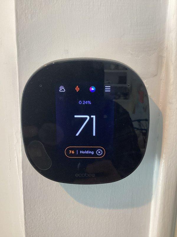 Performed routine maintenance agreement service on customer's heating system, which included inspecting and servicing the furnace, humidifier, and tankless water heater. Checked Ecobee thermostat functionality and verified proper operation of plumbing connections to the tankless unit. All systems functioning within normal parameters.