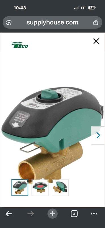 Diagnosed heating system issue affecting select radiators. Inspected dual thermostat configuration (Carrier and Invensys models) and identified faulty Taco zone valve. Replaced zone valve to restore proper heat distribution throughout the home.