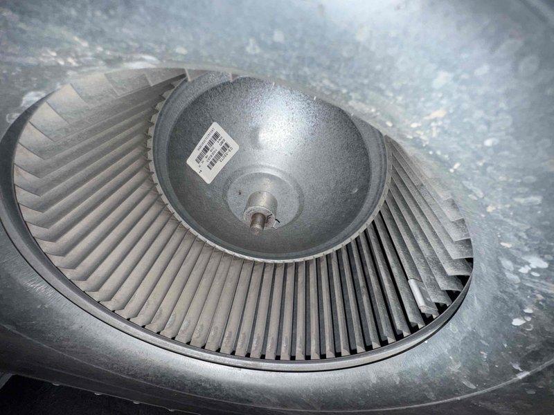 Performed scheduled maintenance on residential furnace and humidifier per agreement. Replaced 16x25x1 filter with new general specification filter. Inspected blower wheel assembly and ductwork, documenting current condition with photos. Completed COTW (Cleaned On The Way) service ensuring optimal system operation.