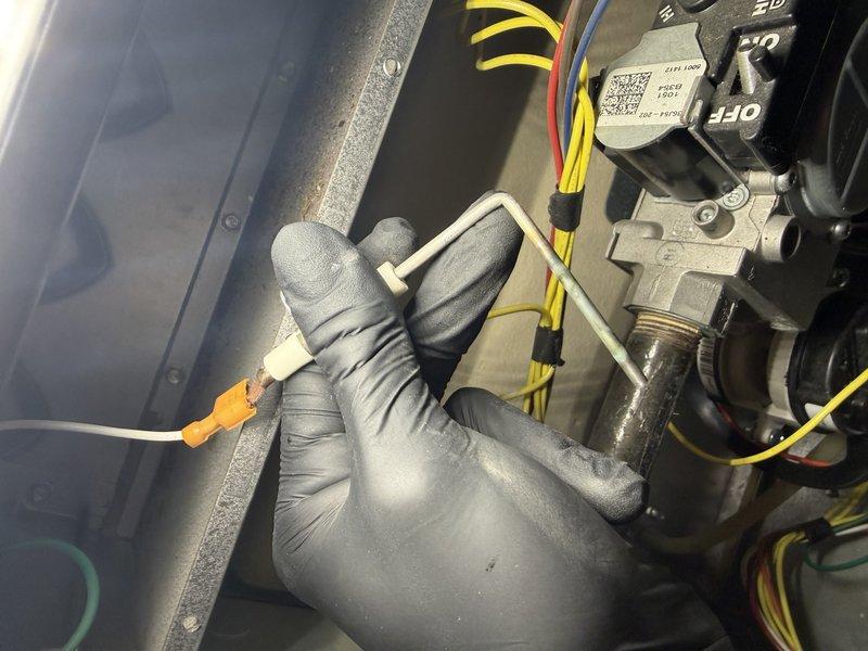 Responded to no-heat service call for 15-year-old furnace system with no air output from vents. Upon inspection, found motor shaft and blower wheel assembly required cleaning and lubrication. Serviced blower components and verified proper operation, restoring normal airflow through the system.