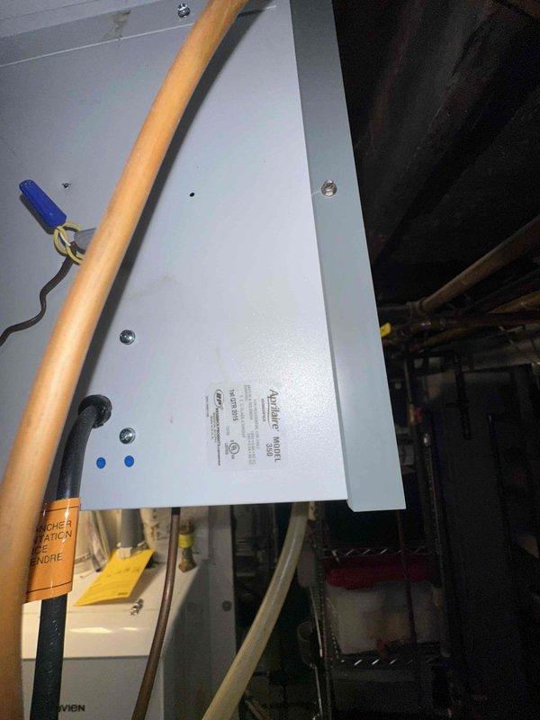 Performed scheduled maintenance on CC 1 Boiler system, humidifier, and tankless water heater per agreement. Inspected all plumbing connections including copper pipes, PVC components, and control valves for proper operation. Verified functionality of control panel with indicator lights and checked integrity of insulated piping and electrical connections.