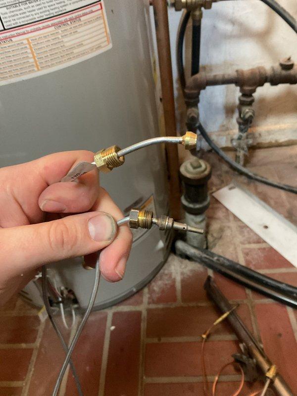 Returned to property to replace failed pilot assembly on water heater as scheduled. Removed old assembly with corroded fittings and installed new pilot assembly with proper connections to ensure reliable ignition. Tested system operation with diagnostic probe to verify proper flame sensing and confirmed water heater is now functioning correctly.