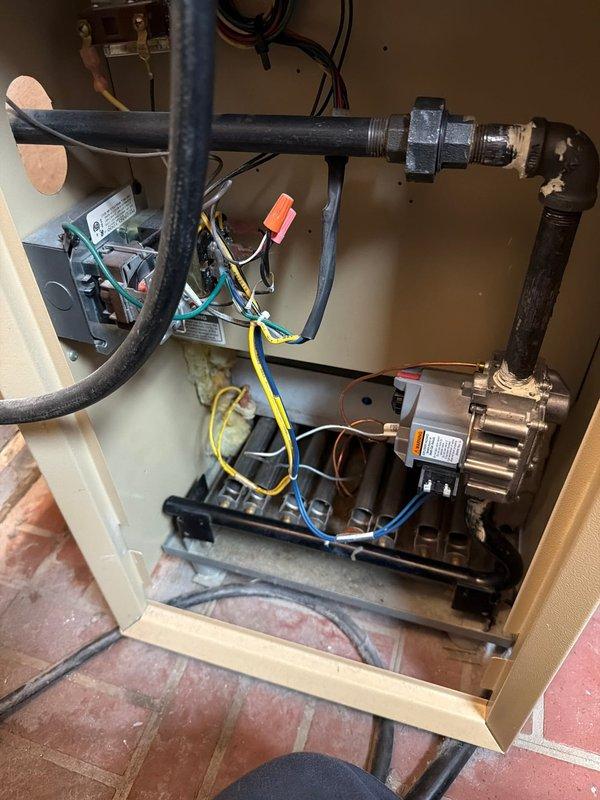 Responded to service call back for gas shut-off issue following recent valve replacement. Performed diagnostic testing on control components using digital multimeter and inspected gas line connections. Verified proper operation of furnace system after restoring gas supply, confirming all electrical connections were secure and functioning correctly.