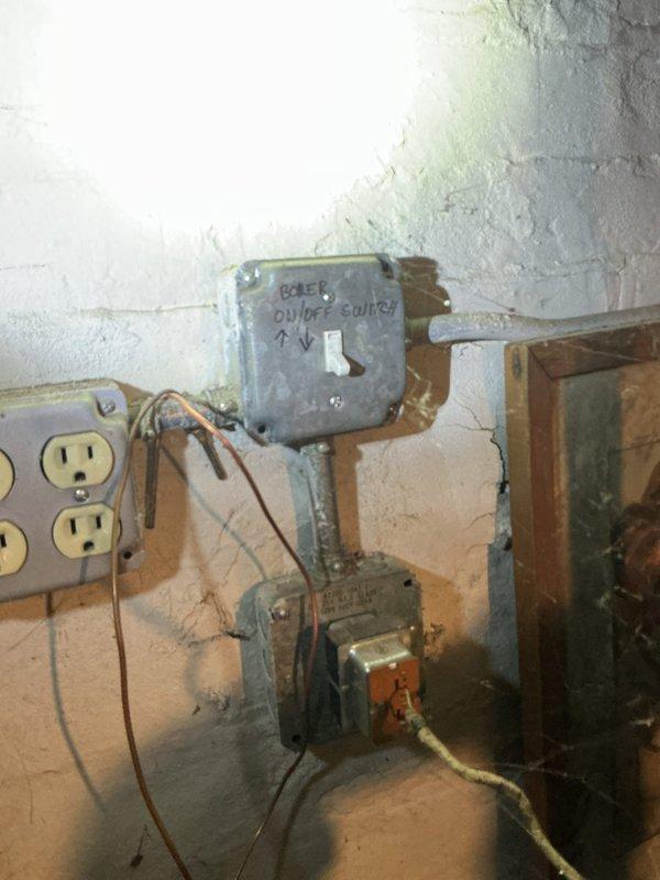 Responded to a non-functional boiler following previous thermocouple repair. Inspected the Robertshaw gas valve assembly and electrical components, including the dedicated boiler on/off switch and associated wiring. Restored proper operation by correcting the connection between thermocouple and gas valve.