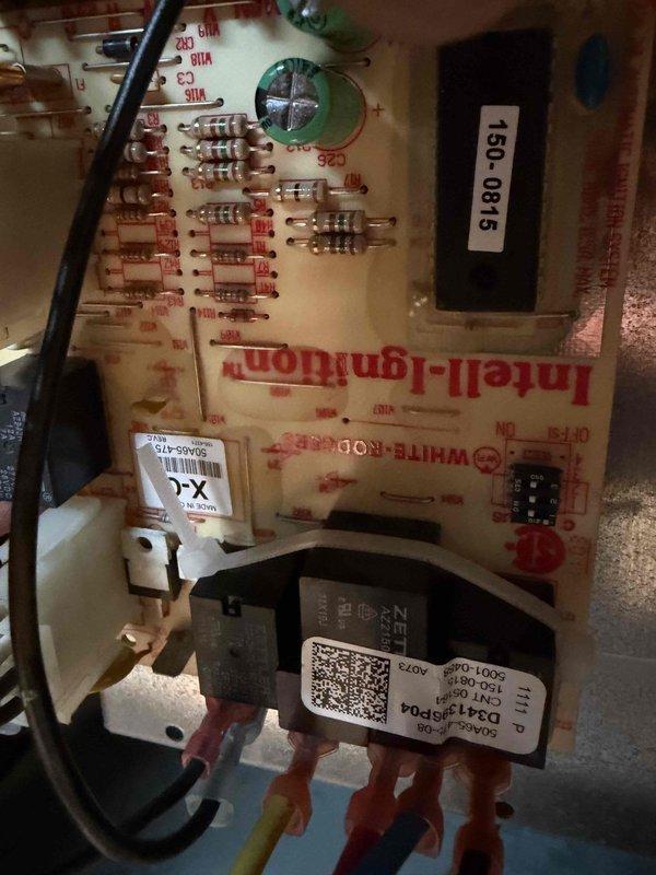 Responded to callback for no heat issue with pressure switch error (three flashing lights). Inspected and diagnosed faulty control board on White-Rodgers system showing same error codes as previous service. Replaced defective circuit board and verified proper ignition sequence, restoring normal heating operation.
