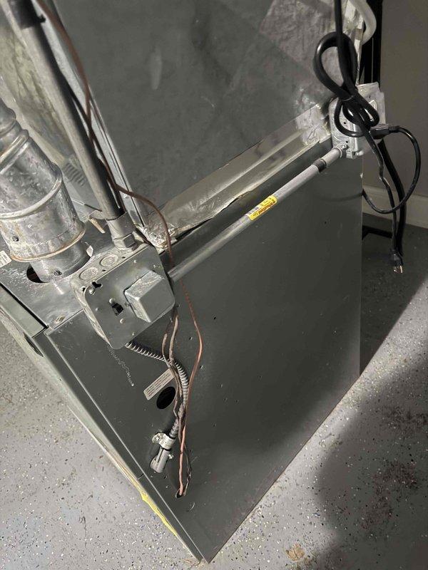 Conducted comprehensive HVAC replacement assessment for a medium-sized residence (1500-3000 sq.ft.) with existing basement installation. Evaluated current system, took detailed measurements of ductwork clearances, and documented condition of existing furnace unit and connections. Presented three-tier replacement options featuring Carrier A/C and gas furnace systems with varying SEER ratings (14-19) and AFUE efficiency ratings (95-98%).