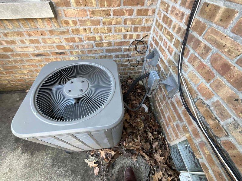 # HVAC Estimate - Replacement Summary

Technician assessed a 10-year-old Lennox communicating system with a failed thermostat. Due to the proprietary communicating technology, available replacement thermostat options would result in reduced system efficiency and loss of advanced features. A comprehensive replacement estimate was provided to address the compatibility limitations inherent with the aging communicating platform.

## System Details

**Equipment Assessed:**
- Lennox outdoor condensing unit (approximately 10 years old)
- Communicating control system with failed thermostat
- Indoor air handling equipment in attic space

**Primary Issue:**
The existing communicating thermostat has failed and is no longer operational. Standard replacement thermostats are incompatible with the proprietary Lennox communicating protocol, which would force the system to operate in basic mode without the efficiency-enhancing features the equipment was designed to utilize.

**Site Conditions:**
Outdoo