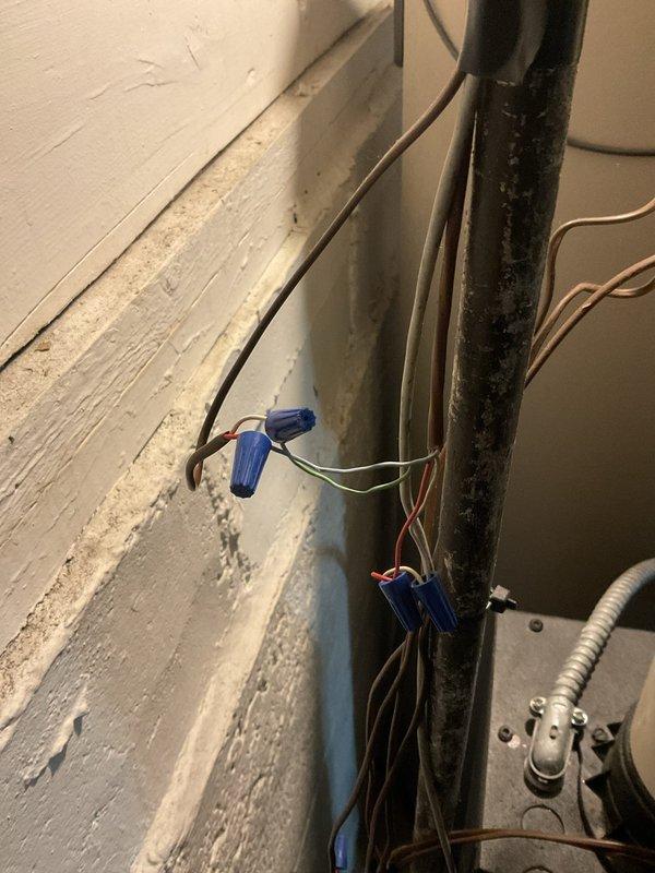 Responded to emergency service call for boiler system continuing to circulate hot water to radiators despite thermostat being turned off, causing simultaneous heating and cooling operation. Inspected boiler controls, circulator pump operation, and thermostat wiring connections. Diagnosed control malfunction preventing proper shutdown of hot water circulation when heating mode was disabled. Adjusted system controls and verified proper operation to ensure radiators no longer receive hot water flow when thermostat heat setting is off, resolving conflict with air conditioning system operation.