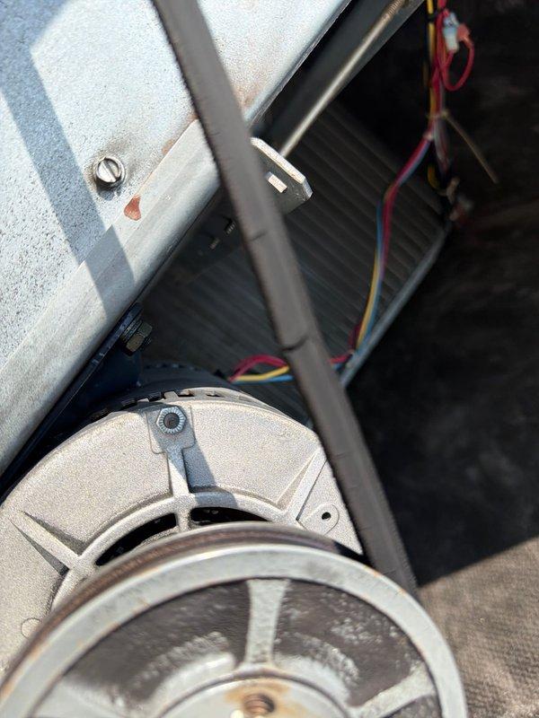 Performed scheduled maintenance agreement service on commercial rooftop HVAC unit. Verified single RTU installation per previous notes regarding unit count discrepancy, inspected blower motor assembly, evaporator coil, refrigerant lines, and electrical connections. All components operational with no deficiencies noted; replaced 18x24x2 filters as specified.
