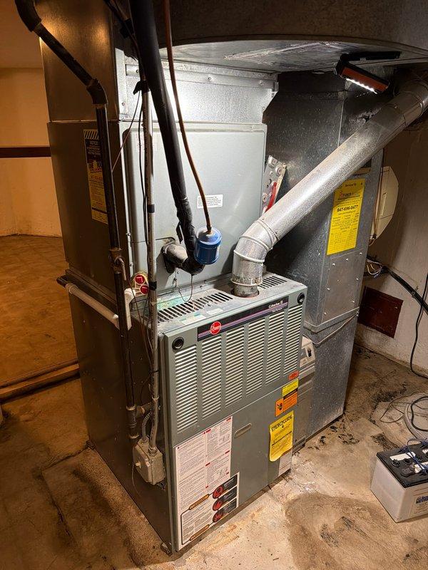 Responded to no heat call on residential furnace over 10 years old. Upon inspection, determined unit was not igniting. Diagnosed and replaced faulty ignition system component to restore heating operation. System tested and confirmed operational before departure.