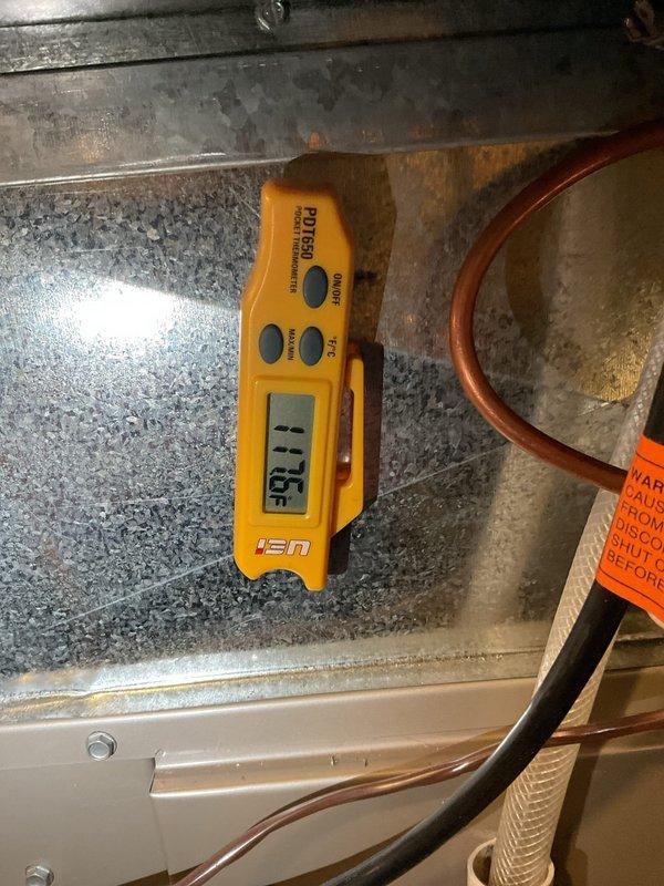 Completed comprehensive maintenance agreement on two furnace systems and two air conditioning units. Reviewed and discussed prior year's recommendations with homeowner, who approved moving forward with suggested repairs and improvements. Verified thermostat operation displaying 70°F setpoint and confirmed proper system communication. Measured supply air temperature at 32.5°F on ductwork to assess cooling performance. Customer acknowledged that AC maintenance may need rescheduling if outdoor temperatures are too cold for proper system evaluation.