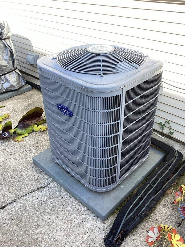 Responded to no cooling complaint on Carrier rooftop unit. Upon arrival, found thermostat displaying 80°F setpoint while attempting to maintain 72°F in cooling mode. Inspected outdoor condenser unit on roof, which showed clean coil fins and no visible physical damage. Verified unit had power and assessed control board operation. Diagnosed system malfunction preventing proper cooling cycle engagement. Performed necessary repairs to restore cooling function. Cycled system through complete cooling operation to verify proper temperature control. Unit operating within normal parameters upon departure with thermostat successfully maintaining desired temperature setpoint.