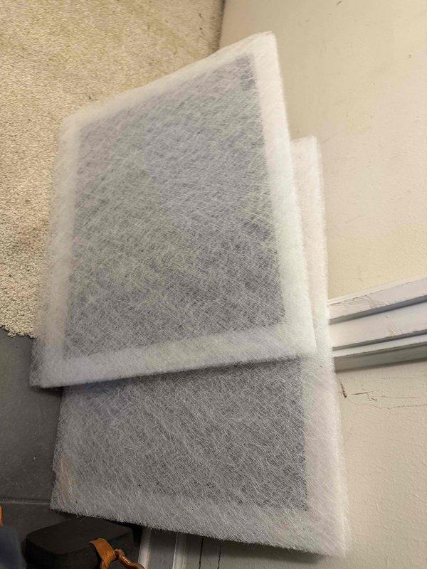 Completed maintenance agreement service on cooling system. Replaced 24x25x1 air filter that showed significant dust and debris accumulation. Verified Nest thermostat operation and system cycling properly with setpoint at 69°F.