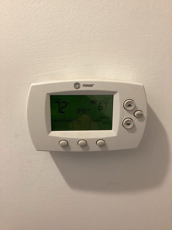 Completed comprehensive maintenance agreement service on two air conditioning systems. Performed courtesy checks on both units, installed 16x25x4 filters, and conducted general system inspections. Both systems operational with thermostats displaying proper temperature readings at time of service completion.