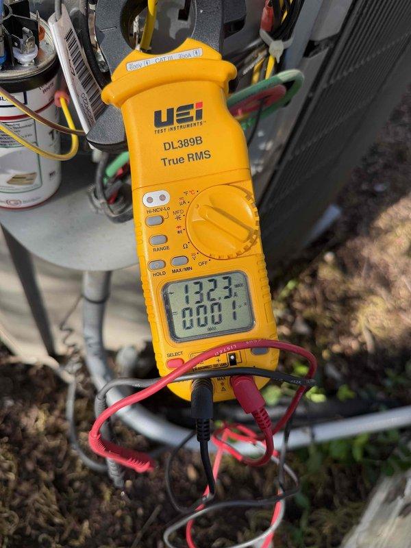 Completed comprehensive cooling check and air conditioning general service on residential HVAC system. Performed detailed inspection of blower assembly and evaporator components, verified proper operation of blower wheel and housing integrity. Conducted electrical diagnostics on outdoor condensing unit using digital multimeter, measuring system amperage and confirming capacitor performance within manufacturer specifications. System operating efficiently with all components functioning properly.