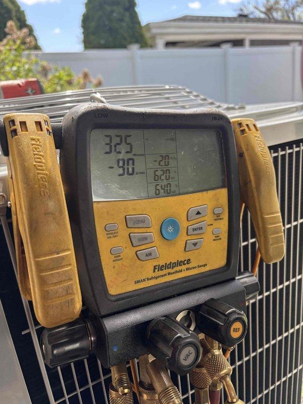 # Complete HVAC System Replacement

Successfully completed full system replacement including furnace, condenser unit, and evaporator coil. Removed existing equipment and installed new matched system components to manufacturer specifications. Performed refrigerant charging and system commissioning using calibrated digital manifold gauges to verify proper pressures and temperatures. Conducted comprehensive system testing to confirm proper operation of all components. System is now operating efficiently with optimal airflow and refrigerant charge verified within manufacturer parameters.