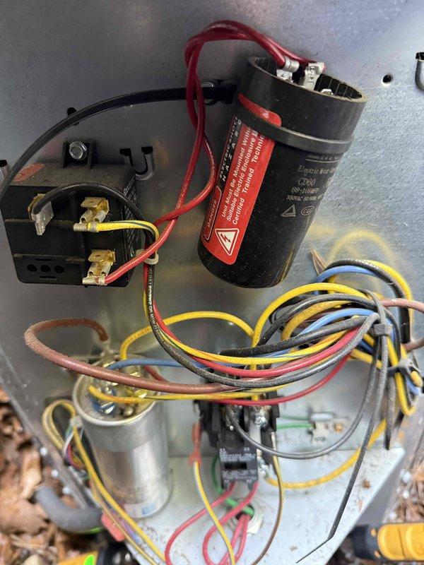 Performed comprehensive maintenance on three air conditioning units and one air handler as part of annual agreement service. Completed thorough system inspection including electrical components, capacitors, and wiring connections. Installed new air filters: two 16x25x2 filters and one 16x25x4 filter. Verified proper operation of all equipment, checked refrigerant lines, and documented system conditions with photographs. Customer advised that annual agreement renewal is required for continued coverage of cleaning services.