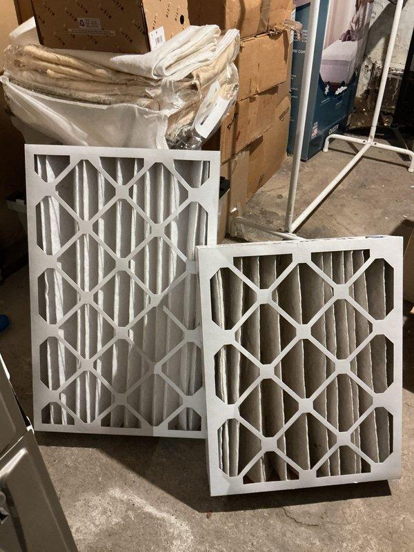 Performed comprehensive maintenance on two condenser units as part of seasonal agreement service. Inspected HVAC system components including air filtration, noting dust accumulation on pleated filters in mechanical room, and verified thermostat operation displaying proper temperature readings and scheduling functions.
