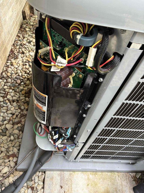 Completed preventive maintenance agreement on two condenser units. Performed thorough inspection of electrical components including control board, capacitor, and wiring connections; verified all terminals secure and free of corrosion. Inspected condenser coils, confirmed clean condition and proper airflow. Checked indoor air return system and verified proper operation. Unit tested and operating within normal parameters.
