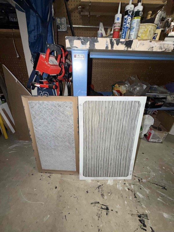 Completed preventative maintenance agreement service on residential HVAC system with two condensers. Inspected furnace, air handler, ductwork, and associated mechanical equipment in utility room, verified all components operating within normal parameters. Replaced heavily soiled air filter with new unit to maintain proper airflow and system efficiency.