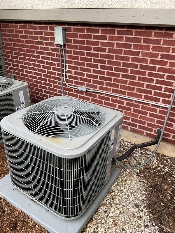 Responded to no cooling complaint on upper-level air conditioning system. Upon inspection, measured supply air temperature at 79.2°F, confirming inadequate cooling performance. Diagnosed system issue and completed necessary repairs to restore proper cooling operation to the upstairs zone, with outdoor condensing units operating normally upon completion.