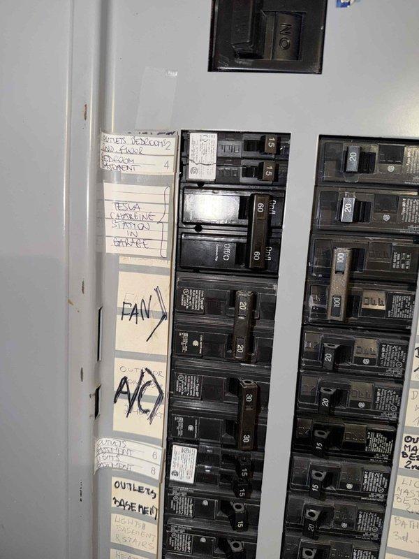 Responded to no cooling complaint on residential air conditioning system. Upon inspection, found control board wiring connections and verified electrical supply at main panel with properly labeled AC circuit breaker. System evaluated for proper electrical connections and control board functionality. Unit restored to normal cooling operation.