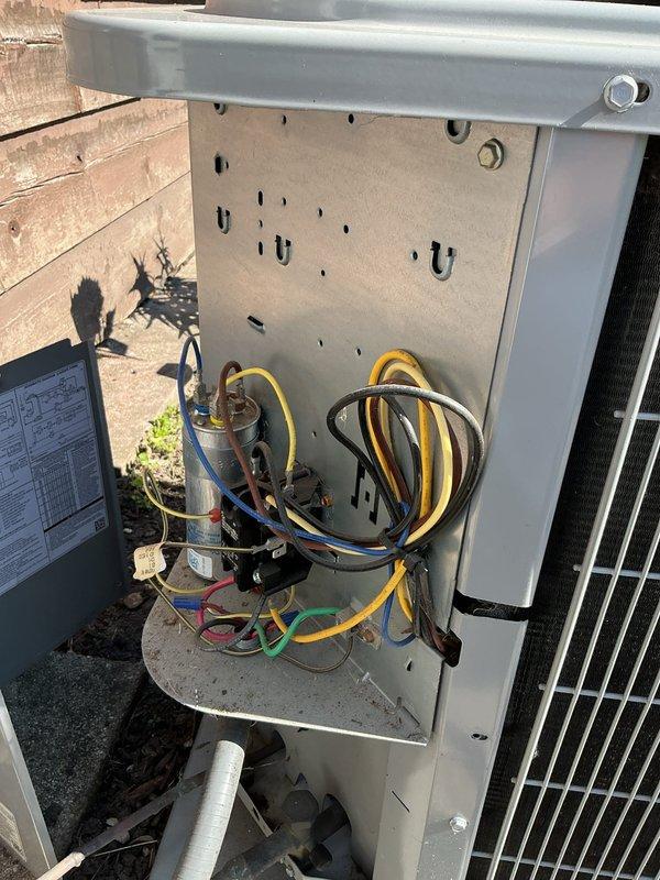 Completed comprehensive preventive maintenance agreement service on single-zone HVAC system consisting of one outdoor condensing unit and one air handler. Performed thorough inspection of condenser unit electrical components including capacitor, contactor, and associated wiring connections; verified proper operation and secured all electrical connections. Inspected thermostat controls and confirmed proper communication between control system and equipment for accurate temperature regulation and system cycling.