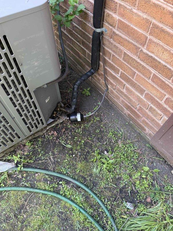 Diagnosed failed compressor on high velocity HVAC system with contaminated and overcharged refrigerant. Provided comprehensive estimate for full system replacement including outdoor condensing unit and associated components to restore proper operation.