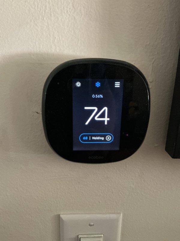 Completed cooling cycle maintenance and general service inspection on air conditioning system. Verified thermostat operation showing proper temperature control and system response, checked electrical components and connections using diagnostic testing equipment, and inspected HVAC unit accessibility and ductwork. Filter size 16x25x4 was noted as not included in this service agreement.