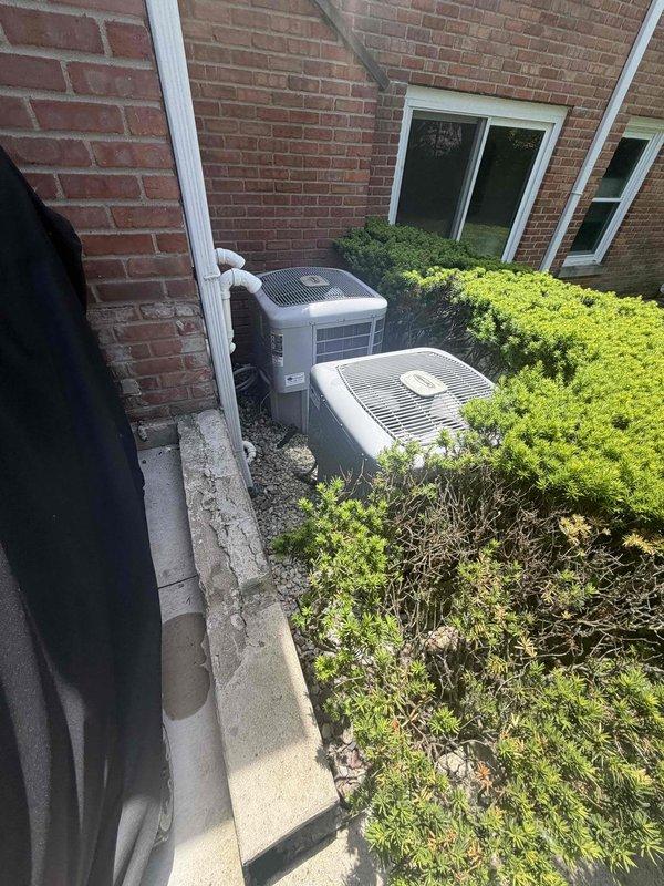 Completed comprehensive maintenance on dual air conditioning system as part of preventative maintenance agreement. Performed general service procedures on both outdoor condenser units and indoor air handler equipment. Filter replacements (16x25x4 and 20x25x4) were previously completed during fall maintenance visit. All equipment inspected, tested, and confirmed operating within normal parameters.