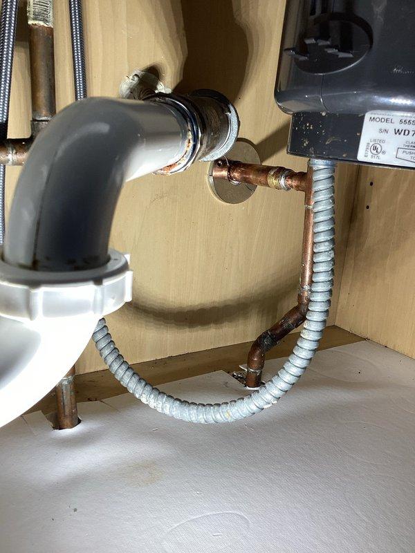 Responded to service call for leaking outside faucet. Upon inspection, identified failed washer and worn internal components causing water seepage from the hose bib spout. Shut off water supply, disassembled the outdoor faucet assembly, and replaced deteriorated rubber washer and stem packing. Reassembled unit, restored water supply, and tested for proper operation and leak-free performance. Verified no additional leaks at wall penetration point and confirmed solid connection to copper supply line.