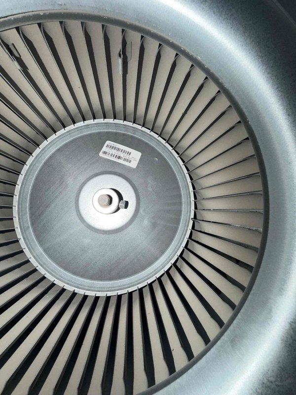 Performed routine maintenance inspection on residential HVAC system under preventative maintenance agreement. Inspected outdoor condensing unit, verified proper operation of fan assembly and blower wheel, checked refrigerant lines and electrical connections, and documented system condition with photographs. All components found to be in satisfactory working order with no immediate service needs identified.