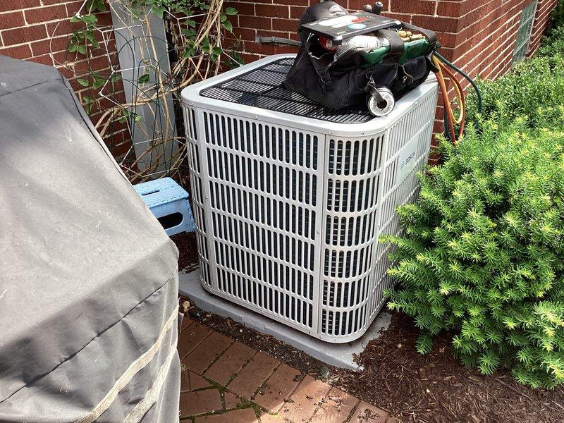 Completed comprehensive maintenance agreement service on residential heat pump system including outdoor condenser unit and indoor air handler. Performed thorough inspection of both units, verified proper operation of all components, checked refrigerant levels, cleaned condenser coils, inspected electrical connections, and tested system performance per manufacturer specifications. All equipment found operating within normal parameters with no deficiencies noted at time of service.