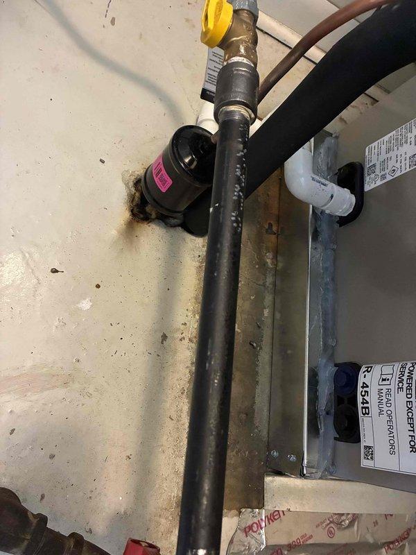 Completed replacement of outdoor condensing unit and indoor evaporator coil for residential air conditioning system. Two-person crew successfully removed existing equipment and installed new Carrier-compatible components, ensuring proper refrigerant line connections, electrical hookups, and drainage provisions. System tested and verified operational upon completion.