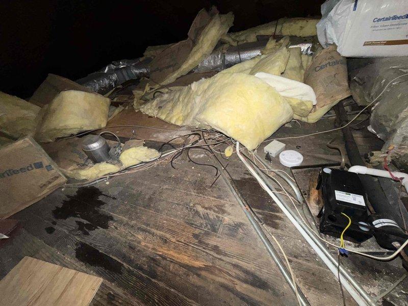 Replaced failed condensate pump in attic air handler to restore proper drainage and prevent water damage. Installed SureProtector device and wet coil coating system to enhance equipment protection and extend system longevity. All components tested and verified operational upon completion.