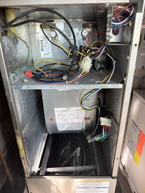 Performed diagnostic testing on HVAC system electrical components and installed surge protector device to safeguard equipment from voltage spikes and power surges. Accessed system control compartment, verified proper wire connections and voltage readings using digital multimeter, and completed installation with all safety protocols observed.